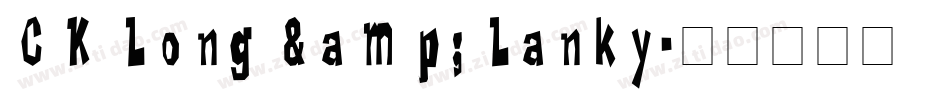 CK Long & Lanky字体转换